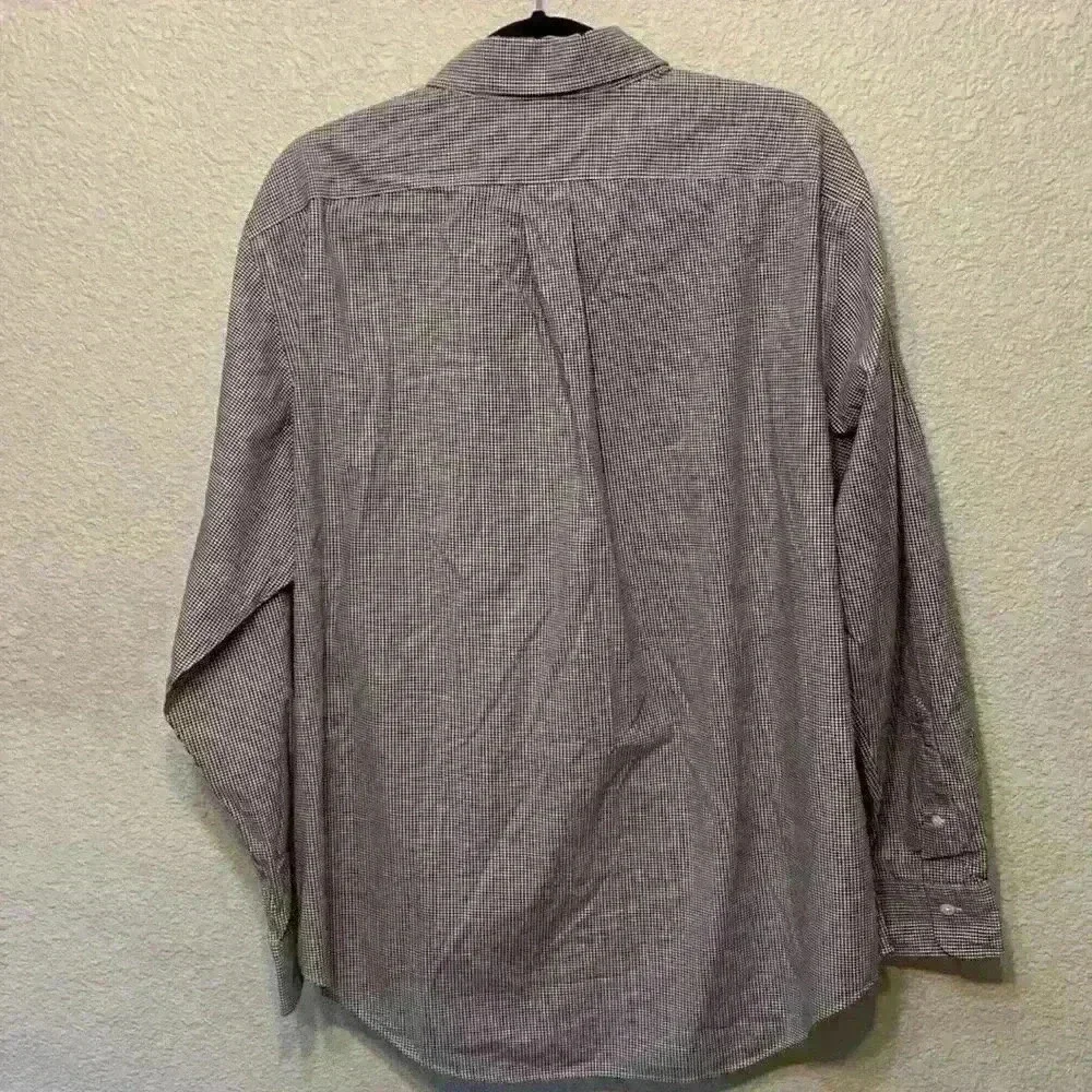 Lauren by Ralph Lauren gingham button down sz 17/L wedding guest business casual - Picture 6 of 7